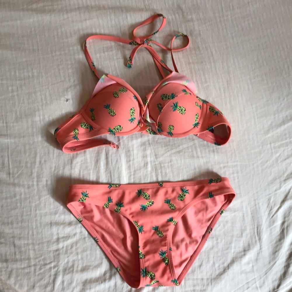 Aerie Pineapple bikini set